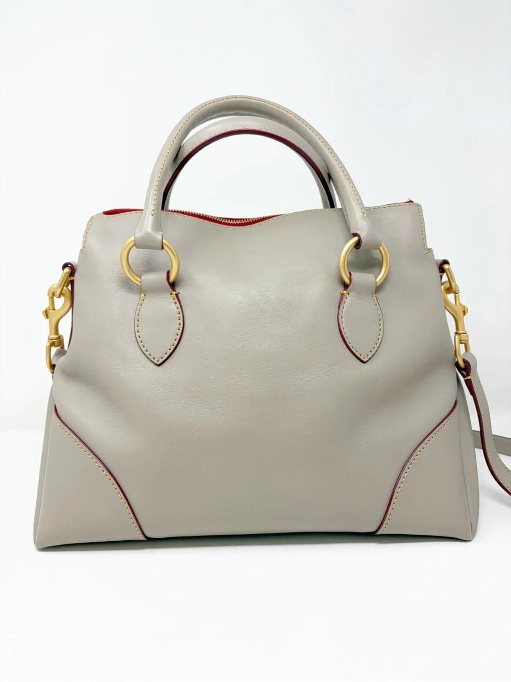 Dooney & Bourke Florentine Satchel 38 Rare Taupe Color